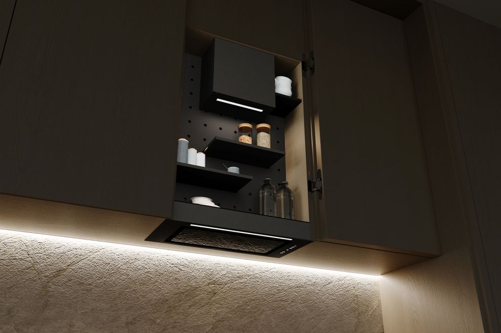 Digestor podskrinkový  - Čierna matná - foto produktu 3