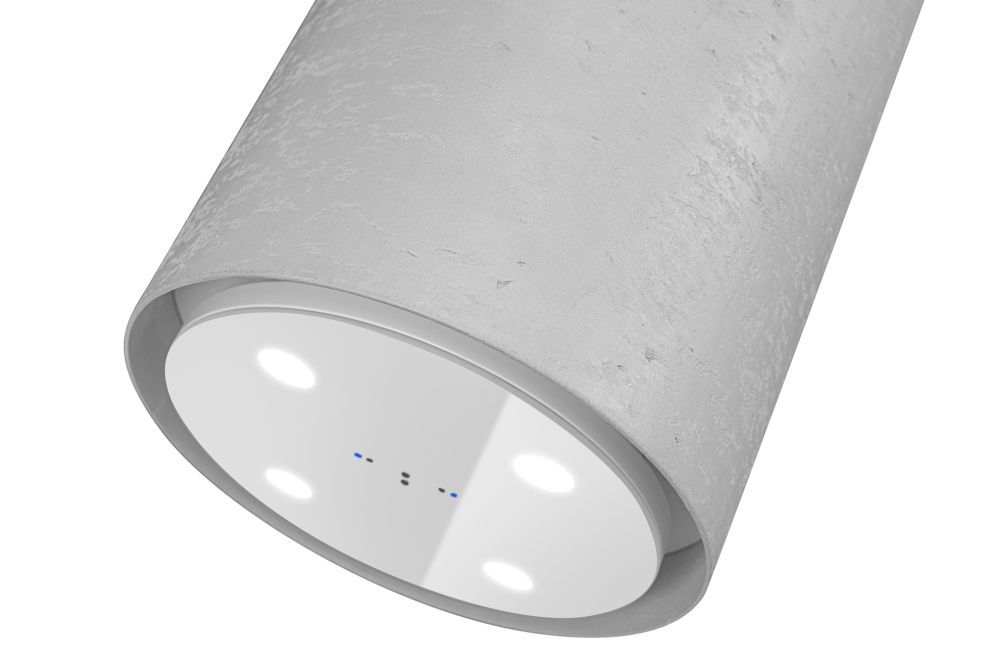 Ostrovčekový digestor Columni Stono Light Grey - Sivá - foto produktu 5