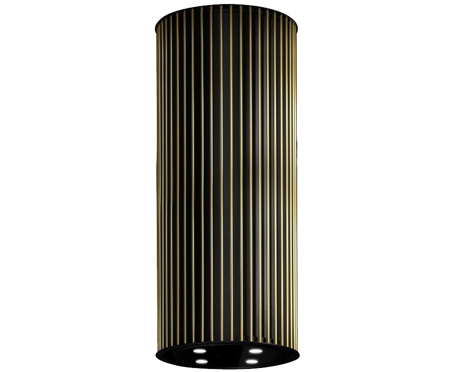 Ostrovčekový digestor Voliera N1 Black-Gold - Čierna - foto produktu