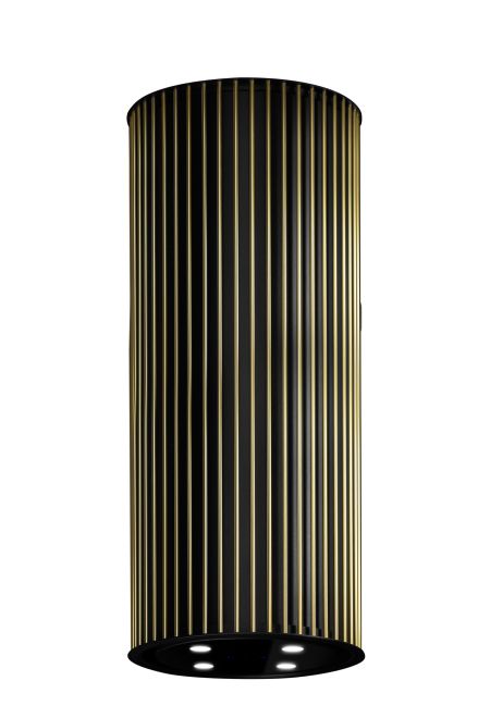 Ostrovčekový digestor Voliera N1 Black-Gold - Čierna - foto produktu 6