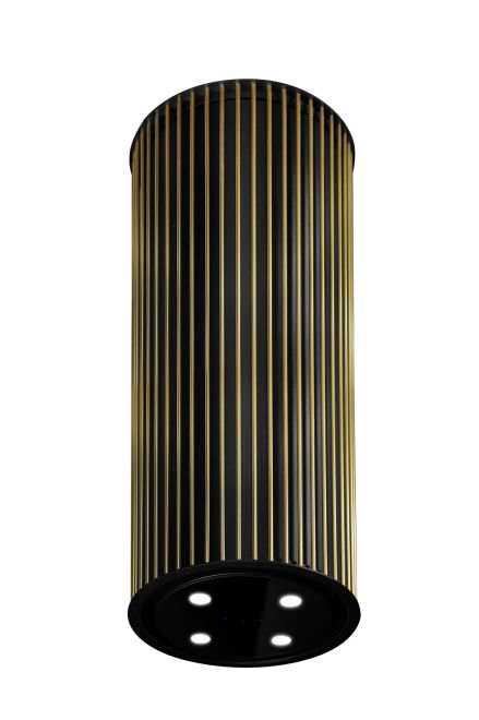 Ostrovčekový digestor Voliera N1 Black-Gold - Čierna - foto produktu 3