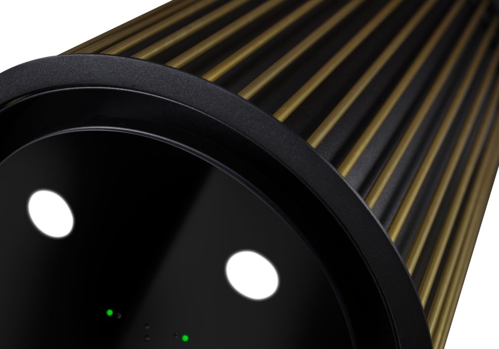 Ostrovčekový digestor Voliera N1 Black-Gold - Čierna - foto produktu 4
