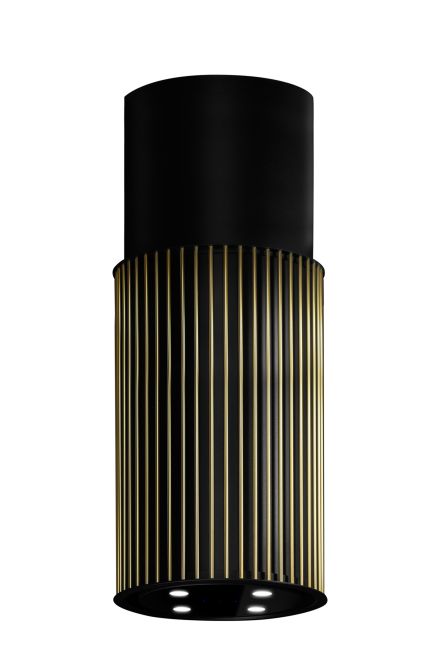 Ostrovčekový digestor Voliera N2 Black-Gold - Čierna - foto produktu 6