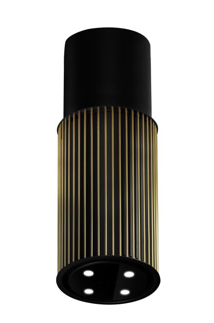 Ostrovčekový digestor Voliera N2 Black-Gold - Čierna - foto produktu 5