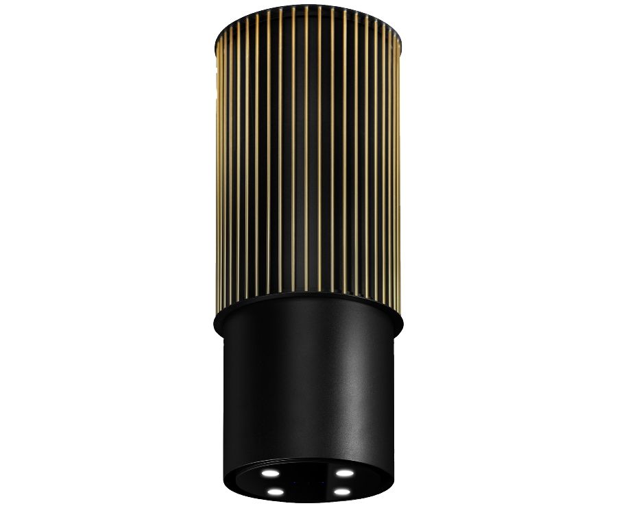 Ostrovčekový digestor Voliera N3 Black-Gold - Čierna - foto produktu