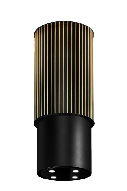 Ostrovčekový digestor Voliera N3 Black-Gold - Čierna - foto produktu 3