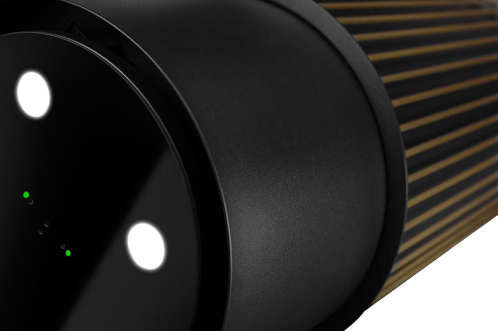 Ostrovčekový digestor Voliera N3 Black-Gold - Čierna - foto produktu 4