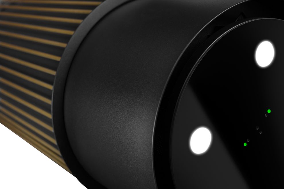 Ostrovčekový digestor Voliera N3 Black-Gold - Čierna - foto produktu 8