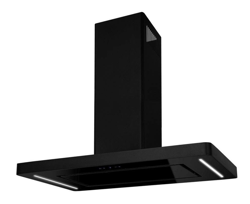 Ostrovčekový digestor Decor Island Black Matt - Čierna matná - foto produktu 10