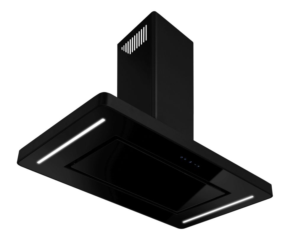 Ostrovčekový digestor Decor Island Black Matt - Čierna matná - foto produktu 5