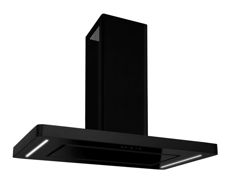 Ostrovčekový digestor Decor Island Black Matt - Čierna matná - foto produktu 11