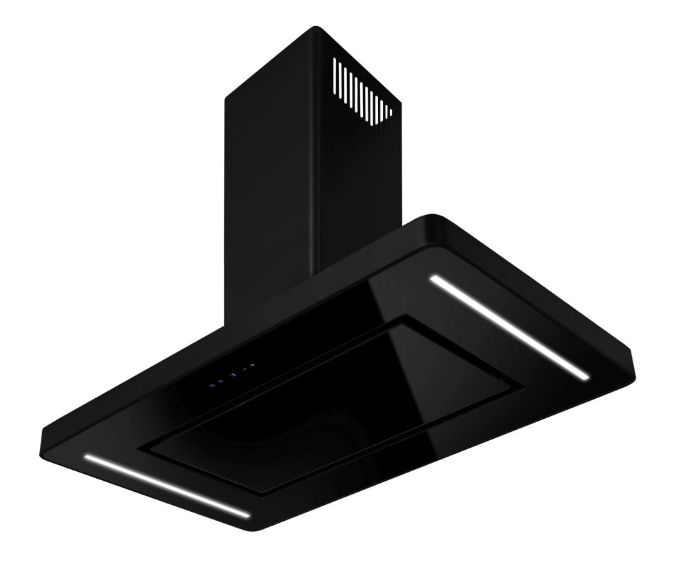 Ostrovčekový digestor Decor Island Black Matt - Čierna matná - foto produktu 12