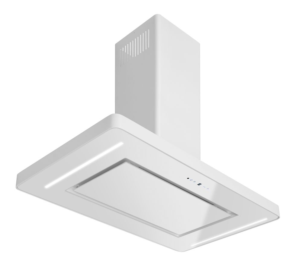 Ostrovčekový digestor Decor Island White - Biely - foto produktu 7