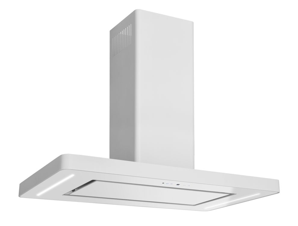 Ostrovčekový digestor Decor Island White - Biely - foto produktu 10