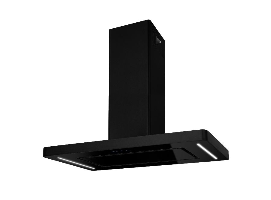 Ostrovčekový digestor Decor Island Black Matt - Čierna matná - foto produktu