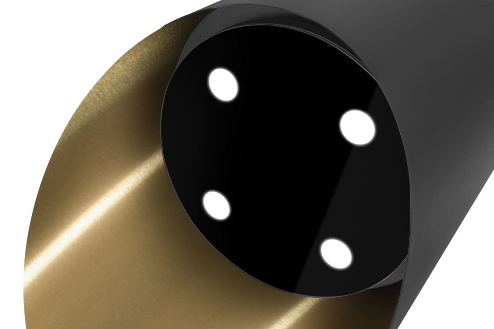 Ostrovčekový digestor Hiro Color Black-Gold - Black Matt/Gold - foto produktu 7