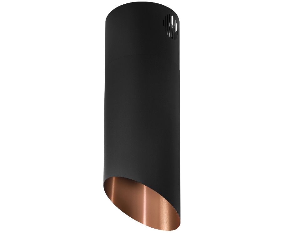 Ostrovčekový digestor Hiro Color Black-Copper - Black Matt/Copper - foto produktu