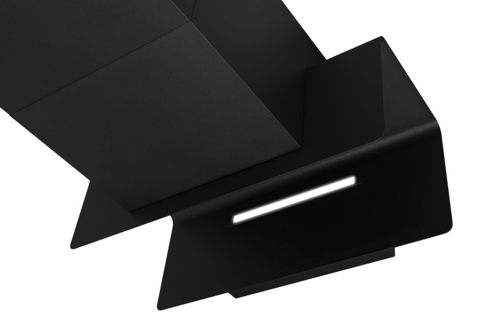 Digestor komínový C-Shelf Black-Black - Čierna matná - foto produktu 9