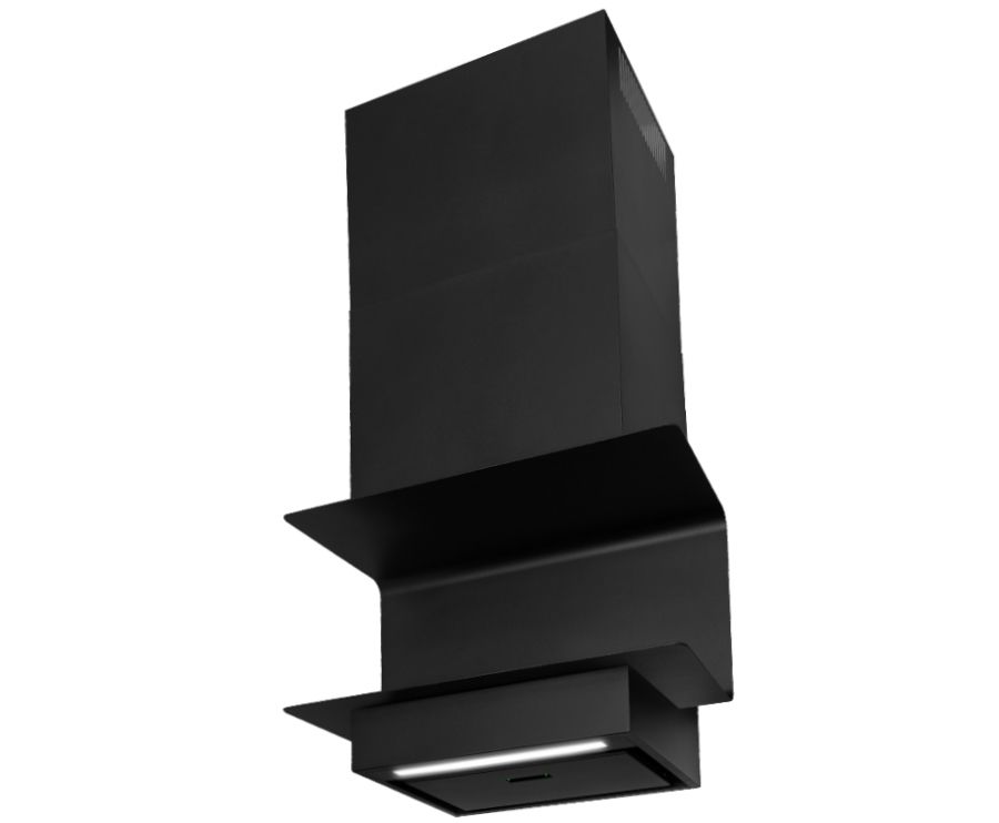 Digestor komínový C-Shelf Black-Black - Čierna matná - foto produktu 15