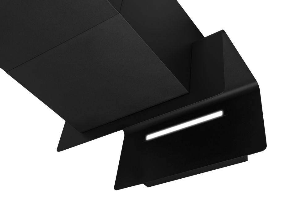 Digestor komínový C-Shelf Black-Black - Čierna matná - foto produktu 18