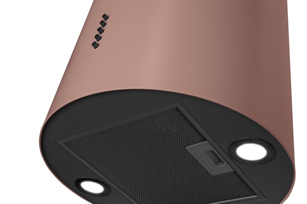 Ostrovčekový digestor Cylindro Eco Dusty Rose - Dusty Rose - foto produktu 10
