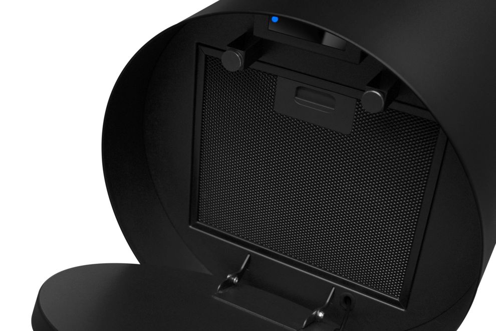 Ostrovčekový digestor Voliera N3 Black-Gold Gesture Control - Čierna matná - foto produktu 12