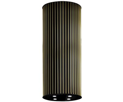 Ostrovčekový digestor Voliera N1 Black-Gold - Čierna - 44,5 cm