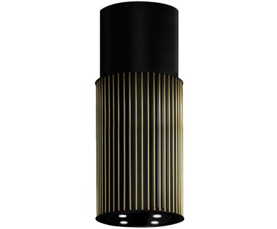 Ostrovčekový digestor Voliera N2 Black-Gold - Čierna