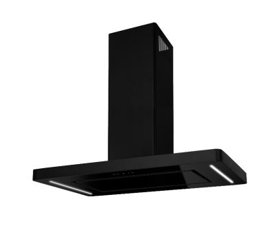 Ostrovčekový digestor Decor Island Black Matt - Čierna matná - 60 cm / 90 cm