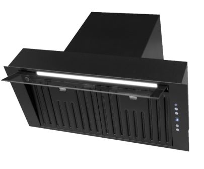 Digestor podskrinkový Prato Black Matt - Čierna matná - 59,5 cm / 89,5 cm