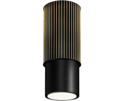 Ostrovčekový digestor Voliera N3 Black-Gold Gesture Control - Čierna matná - 44,5 cm