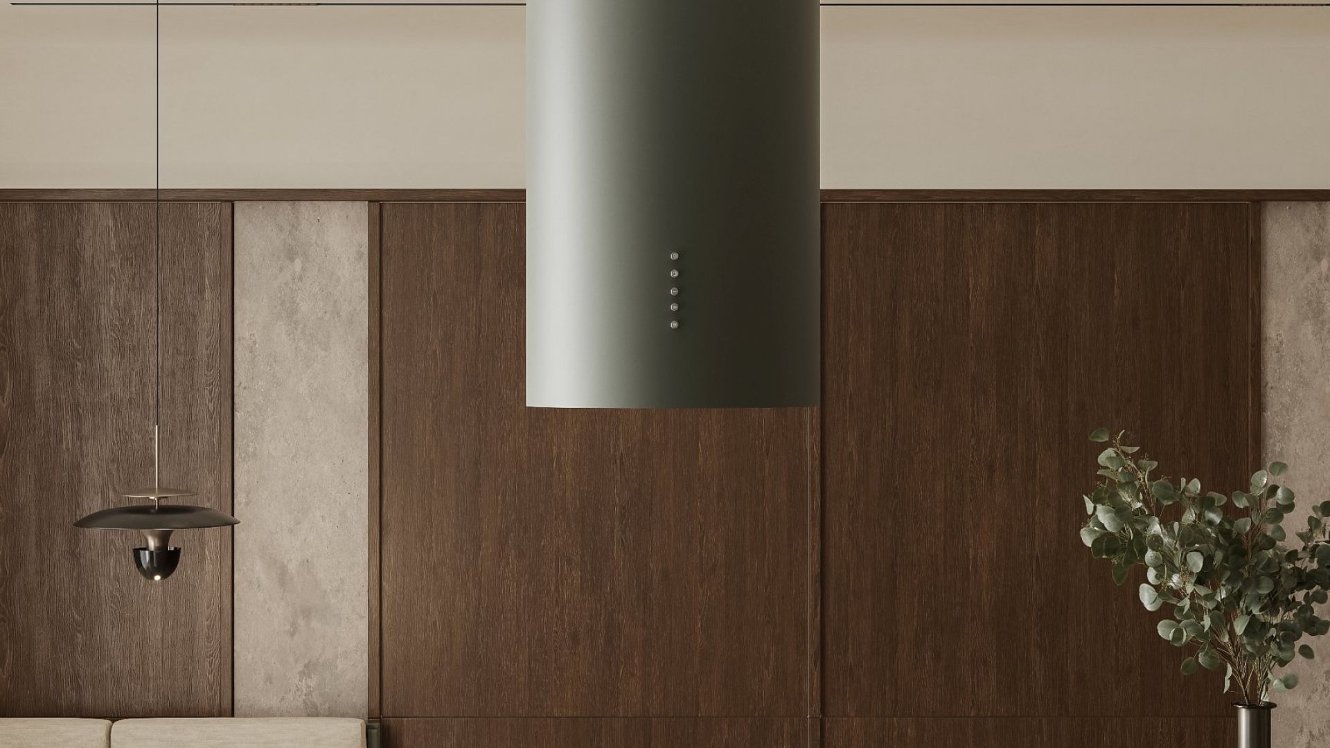 Ostrovčekový digestor Cylindro Eco Eucalyptus - Eucalyptus - Vizualizácia 5