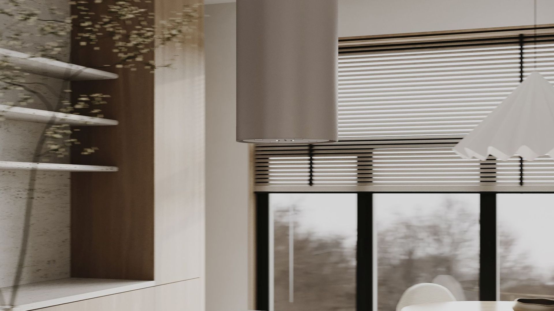 Ostrovčekový digestor Tubo Kashmir Gesture Control - Kashmir - Vizualizácia 5