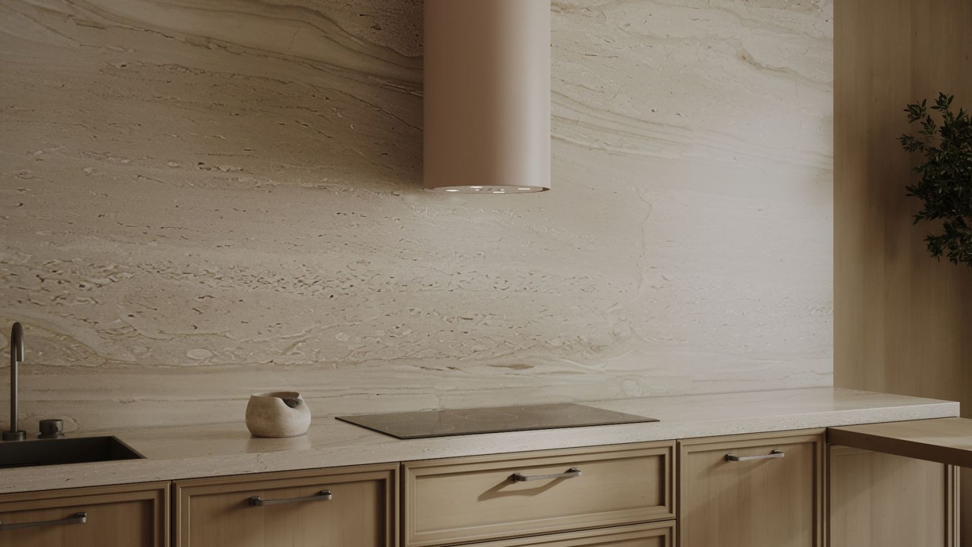 Digestor komínový Tubo OR Kashmir Gesture Control - Kashmir - Vizualizácia 2