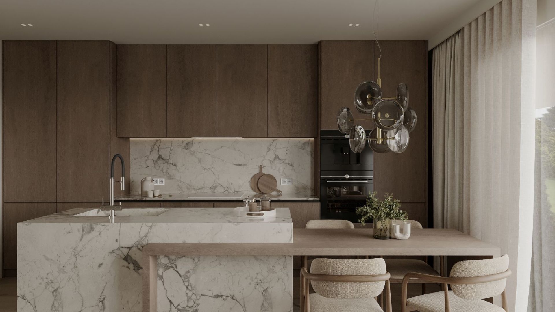 Digestor podskrinkový Marino White - Biely - Vizualizácia 2