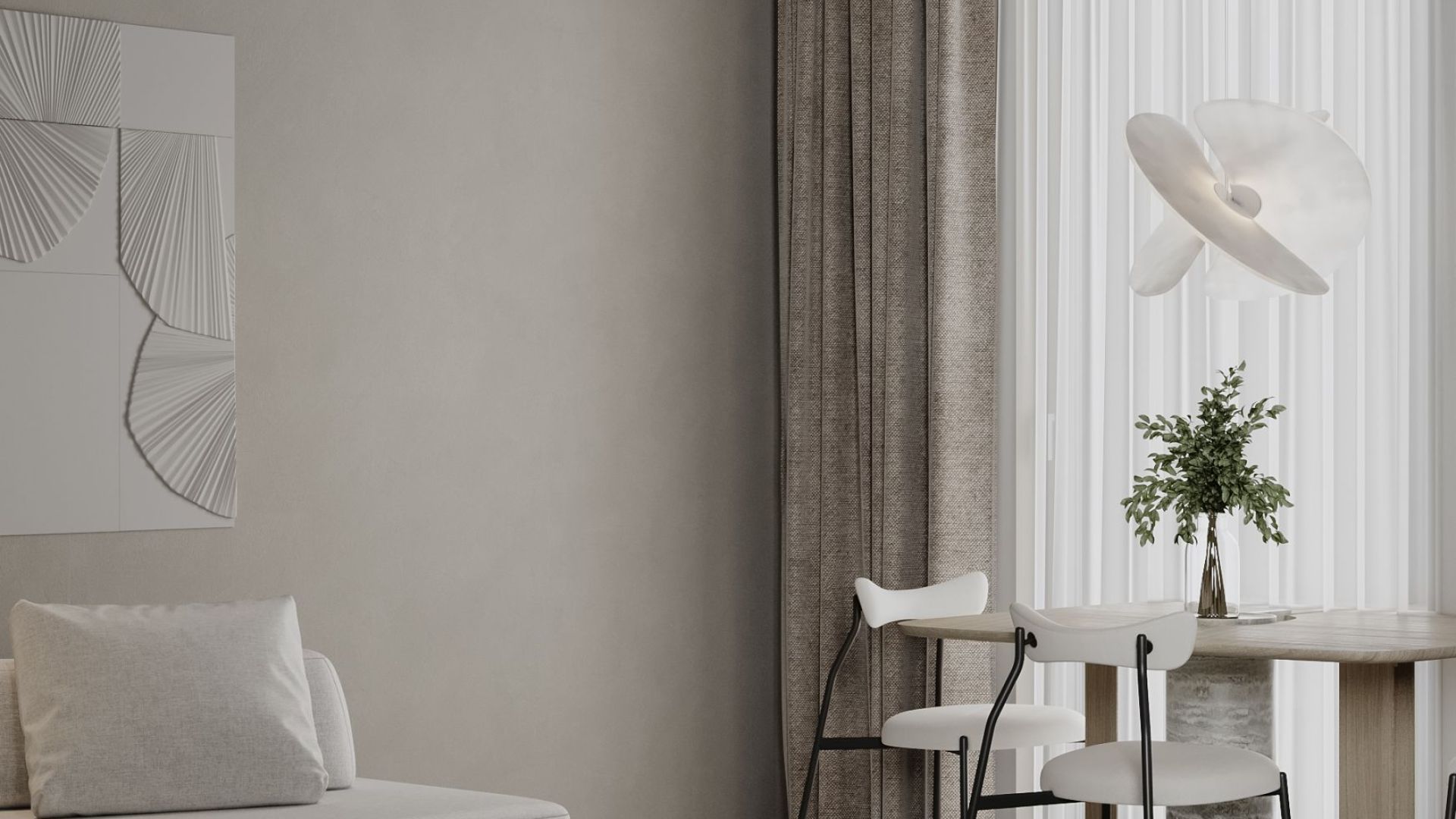 Ostrovčekový digestor Alvar Glass Black Matt - Čierna matná - Vizualizácia 9