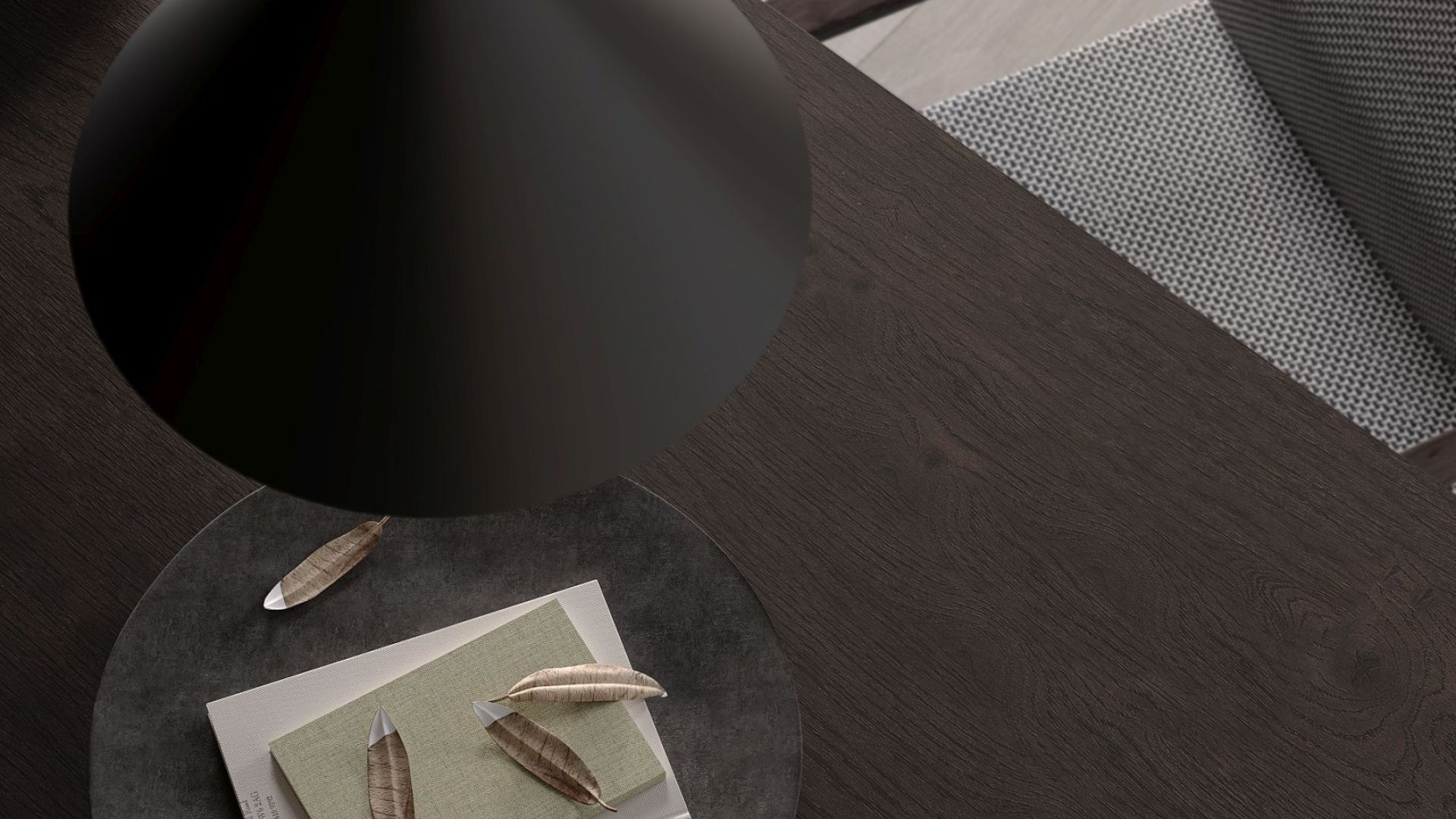 Ostrovčekový digestor Arne Wood Black Matt - Čierna matná - Vizualizácia 7