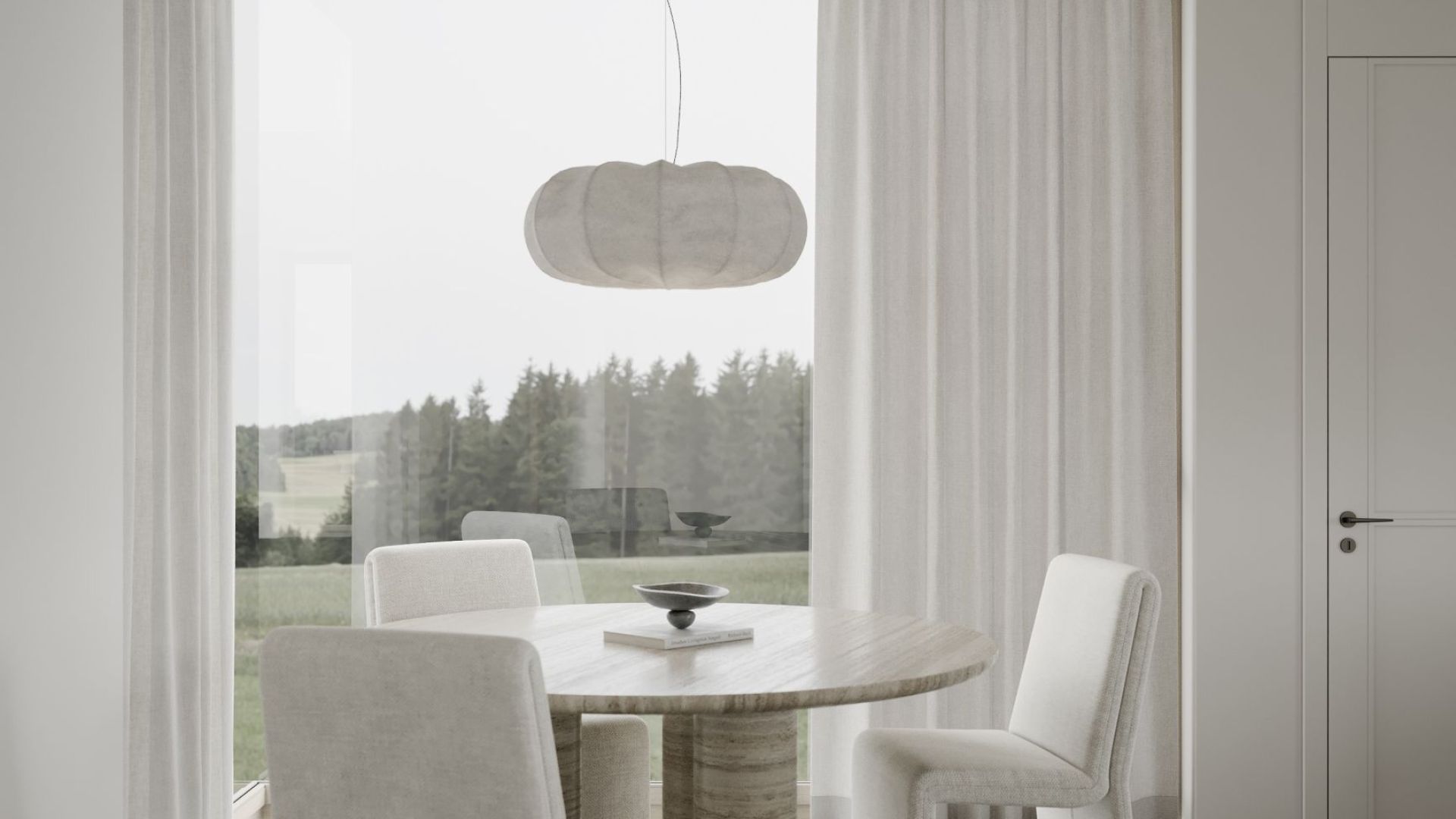 Ostrovčekový digestor Columni Stono Light Grey - Sivá - Vizualizácia 7