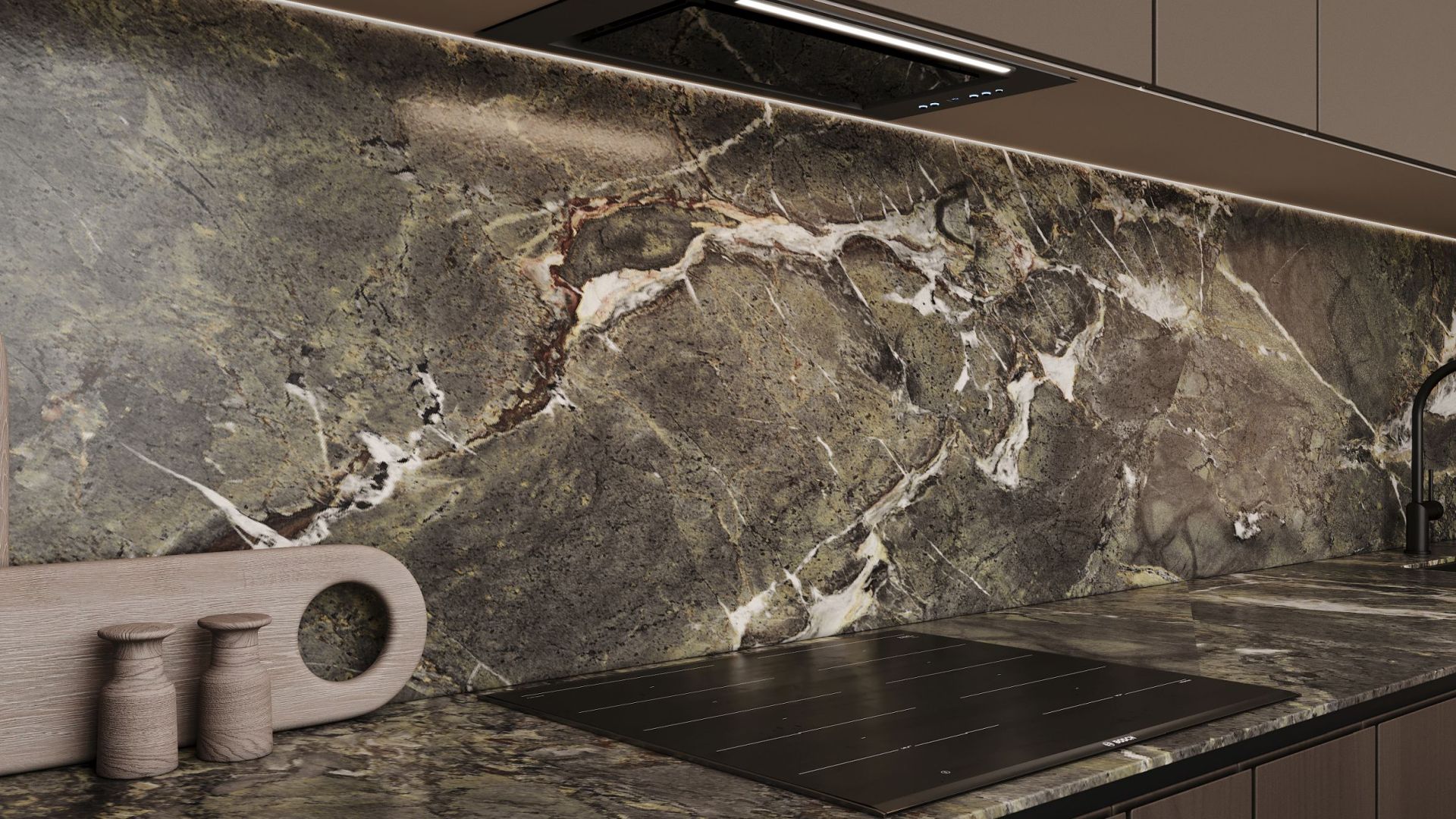 Digestor podskrinkový Micra Black Matt - Čierna matná - Vizualizácia 7