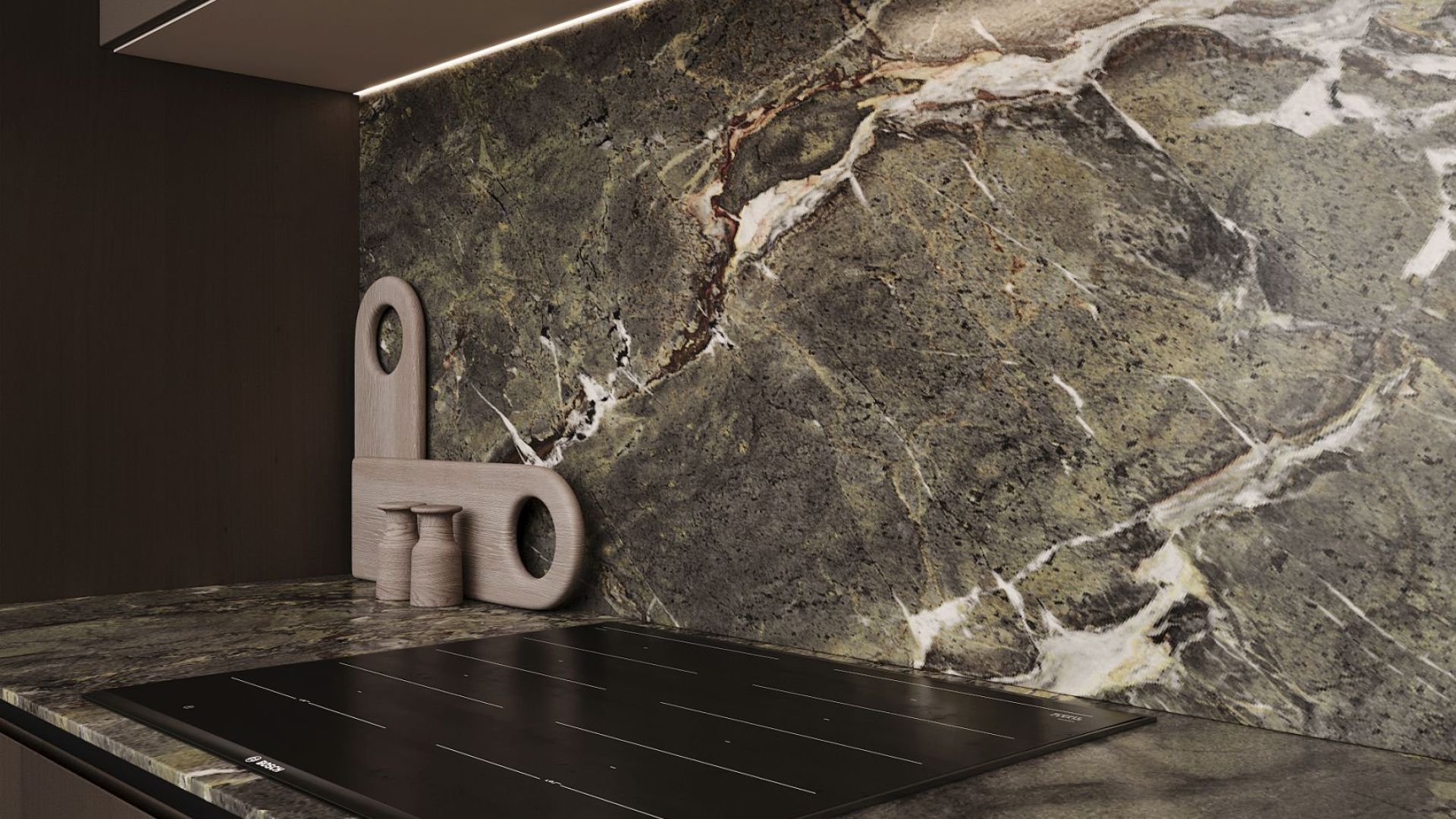 Digestor podskrinkový Micra Black Matt - Čierna matná - Vizualizácia 5