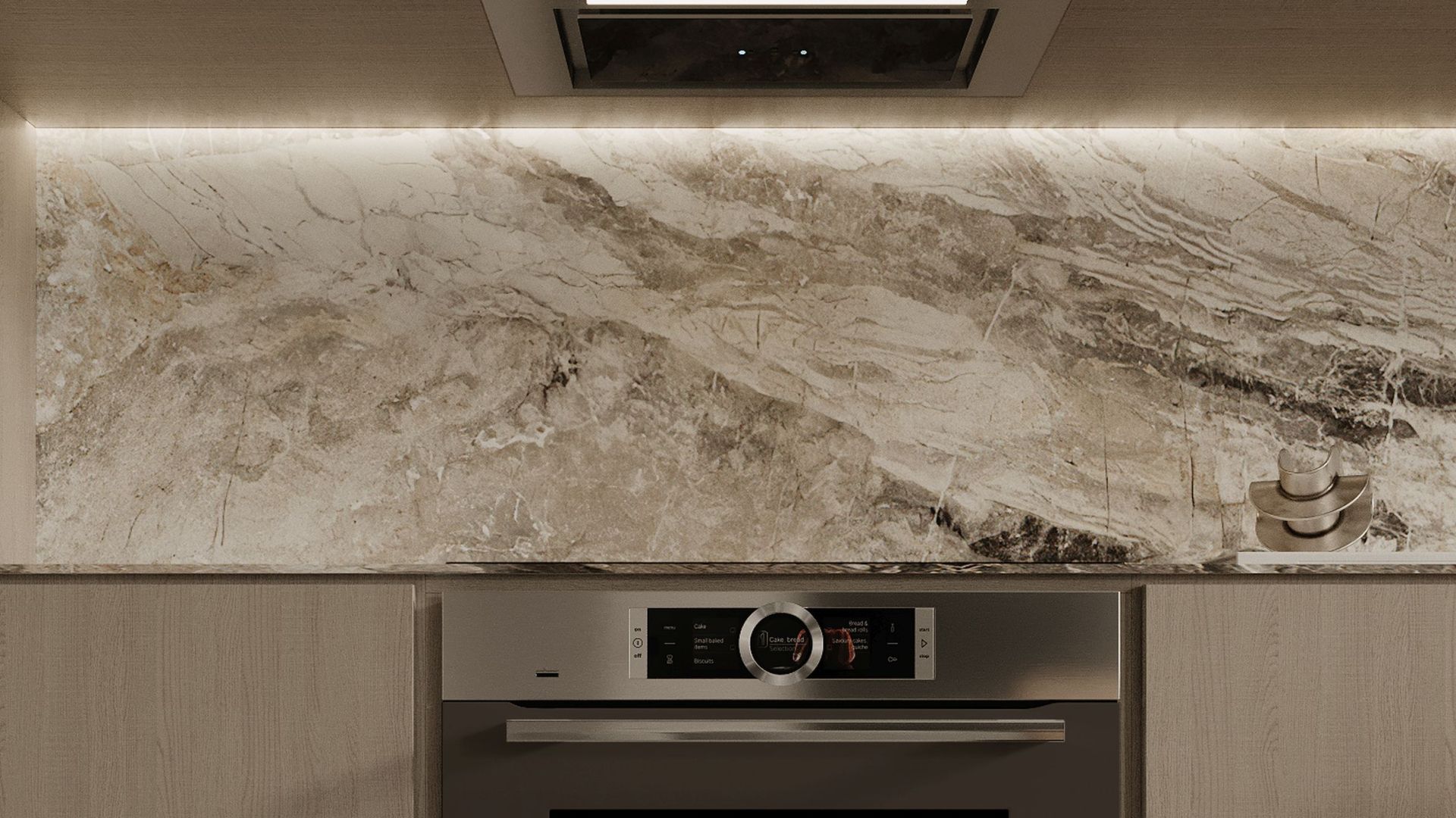 Digestor podskrinkový Micra Black - Čierna - Vizualizácia 2