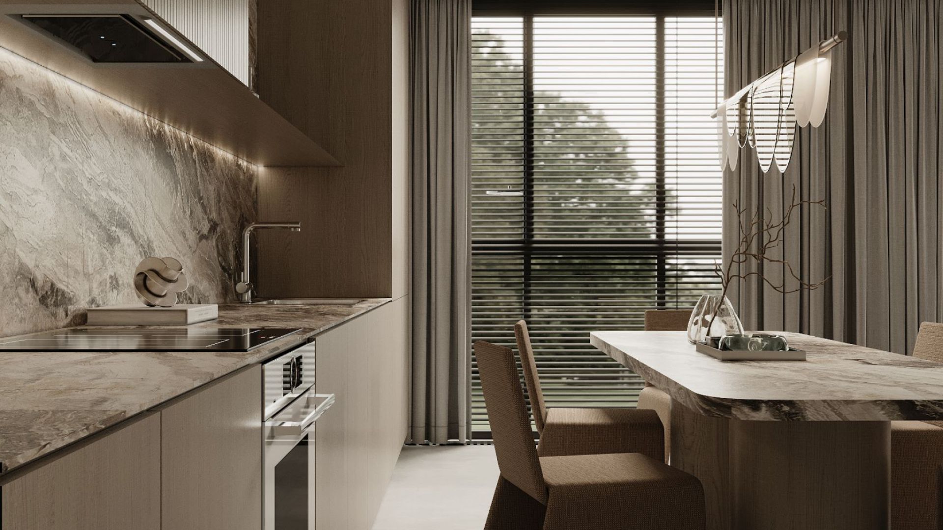 Digestor podskrinkový Micra Black - Čierna - Vizualizácia 3