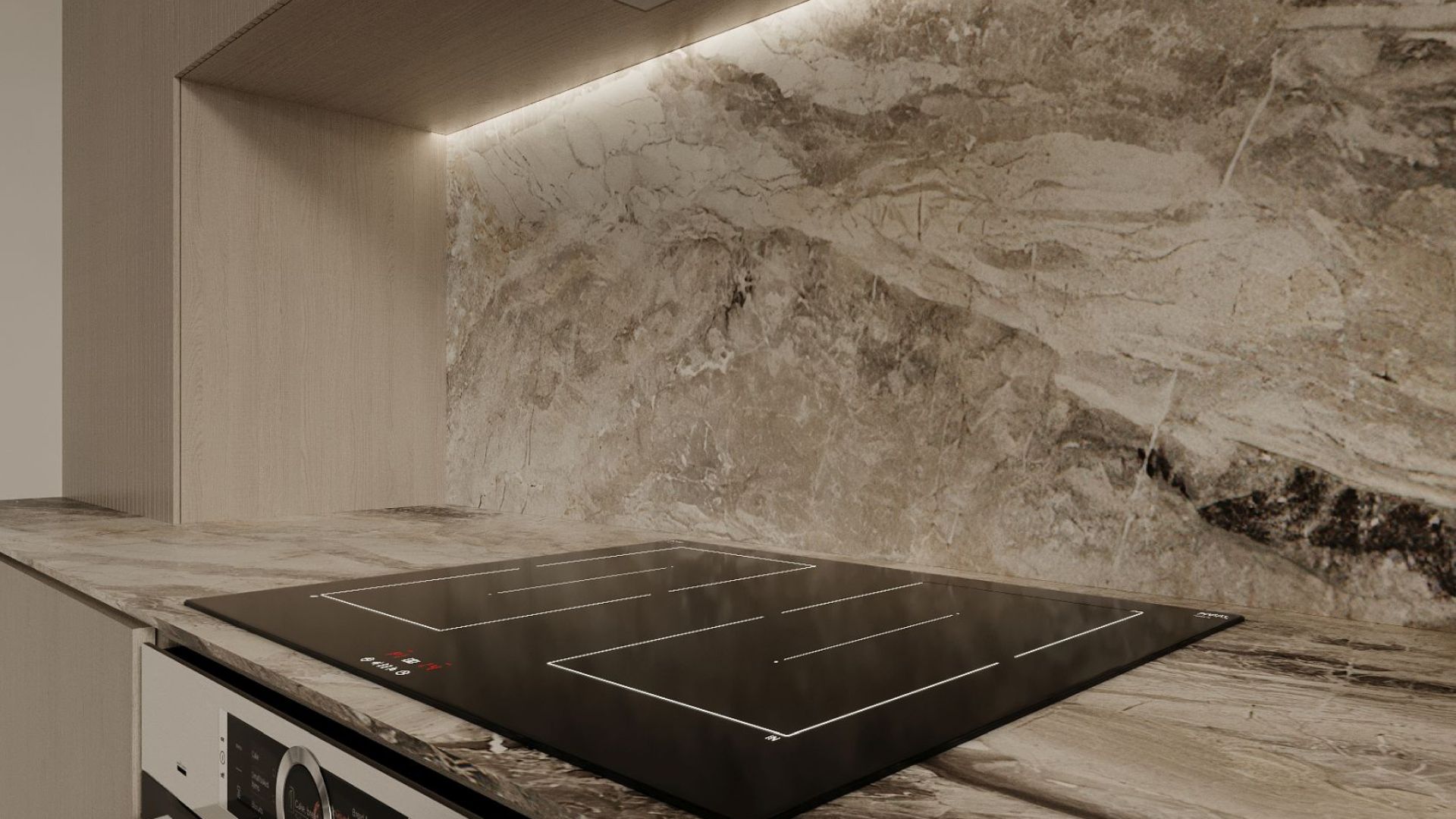 Digestor podskrinkový Micra Black - Čierna - Vizualizácia 8