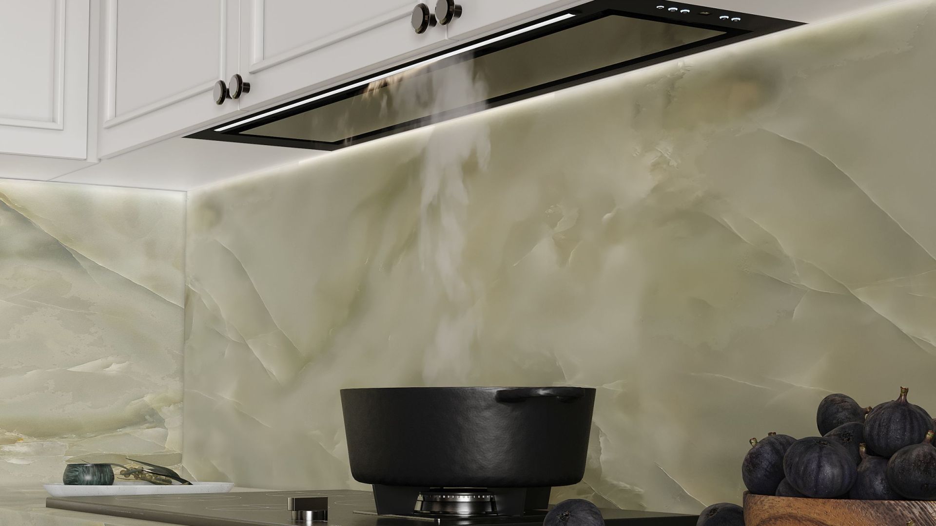 Digestor podskrinkový Micra Black Matt 120 cm - Čierna matná - Vizualizácia 6