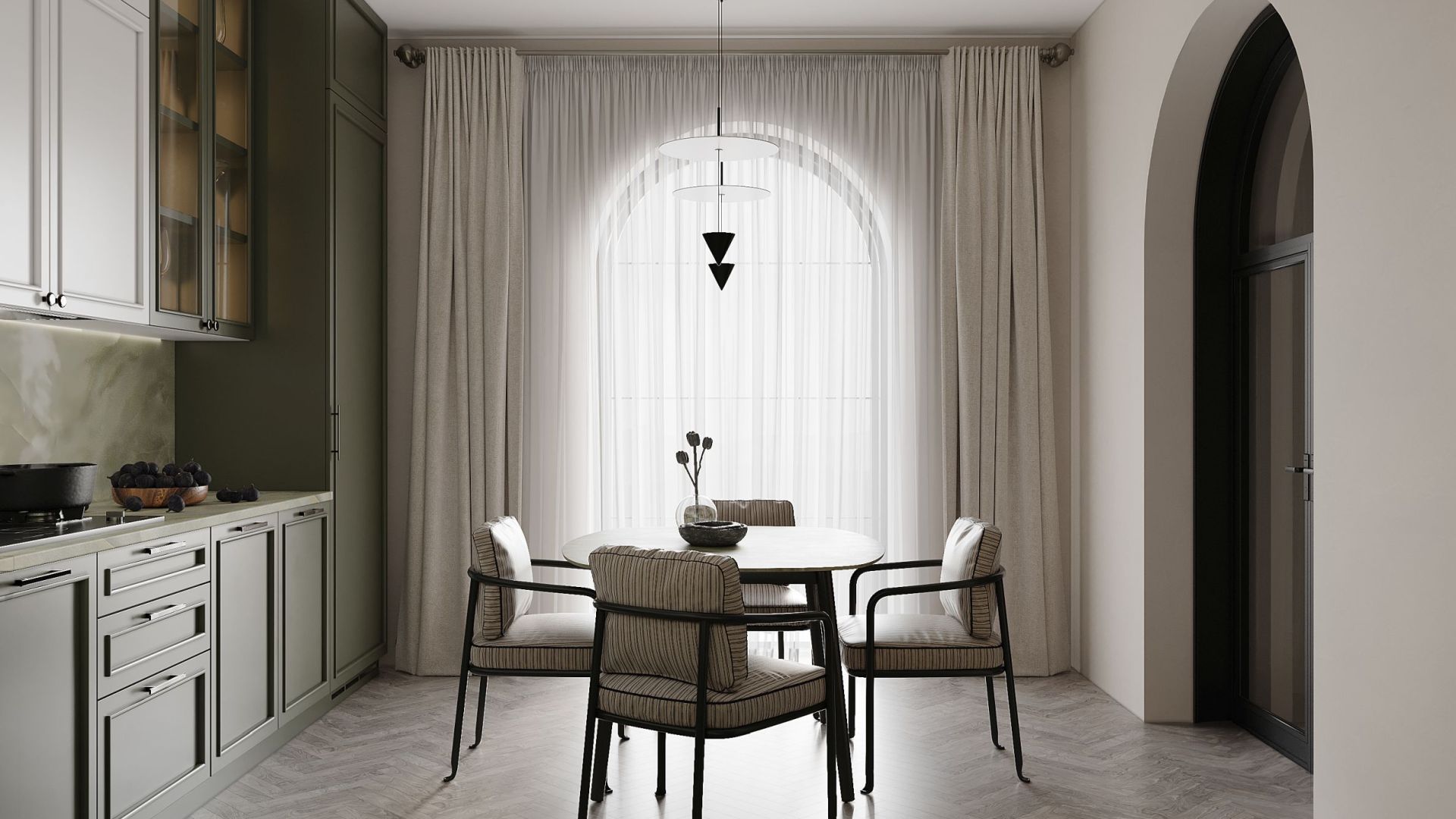 Digestor podskrinkový Micra Black Matt 120 cm - Čierna matná - Vizualizácia 7