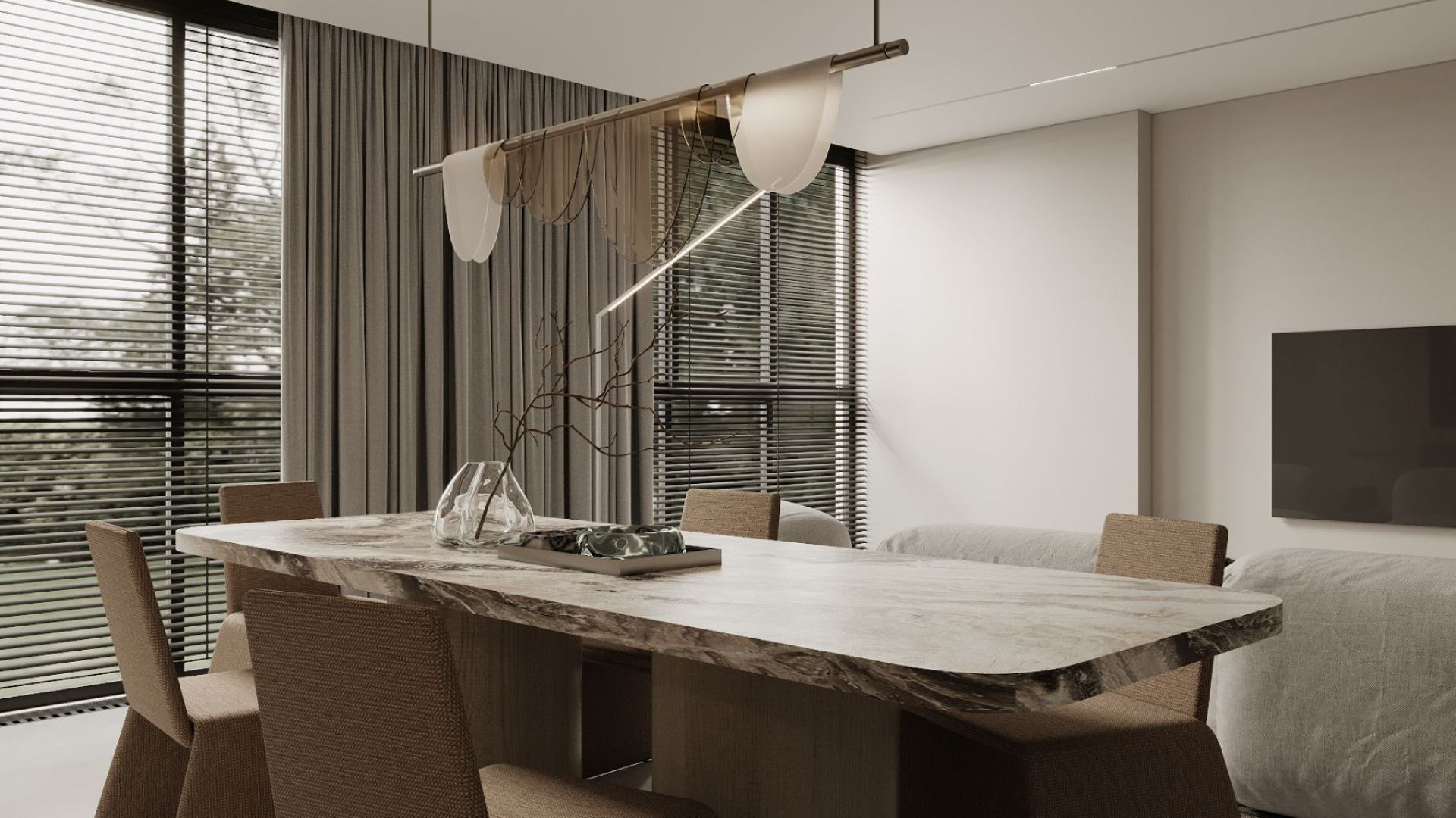 Digestor podskrinkový Micra Black Gesture Control - Inox čierny - Vizualizácia 3