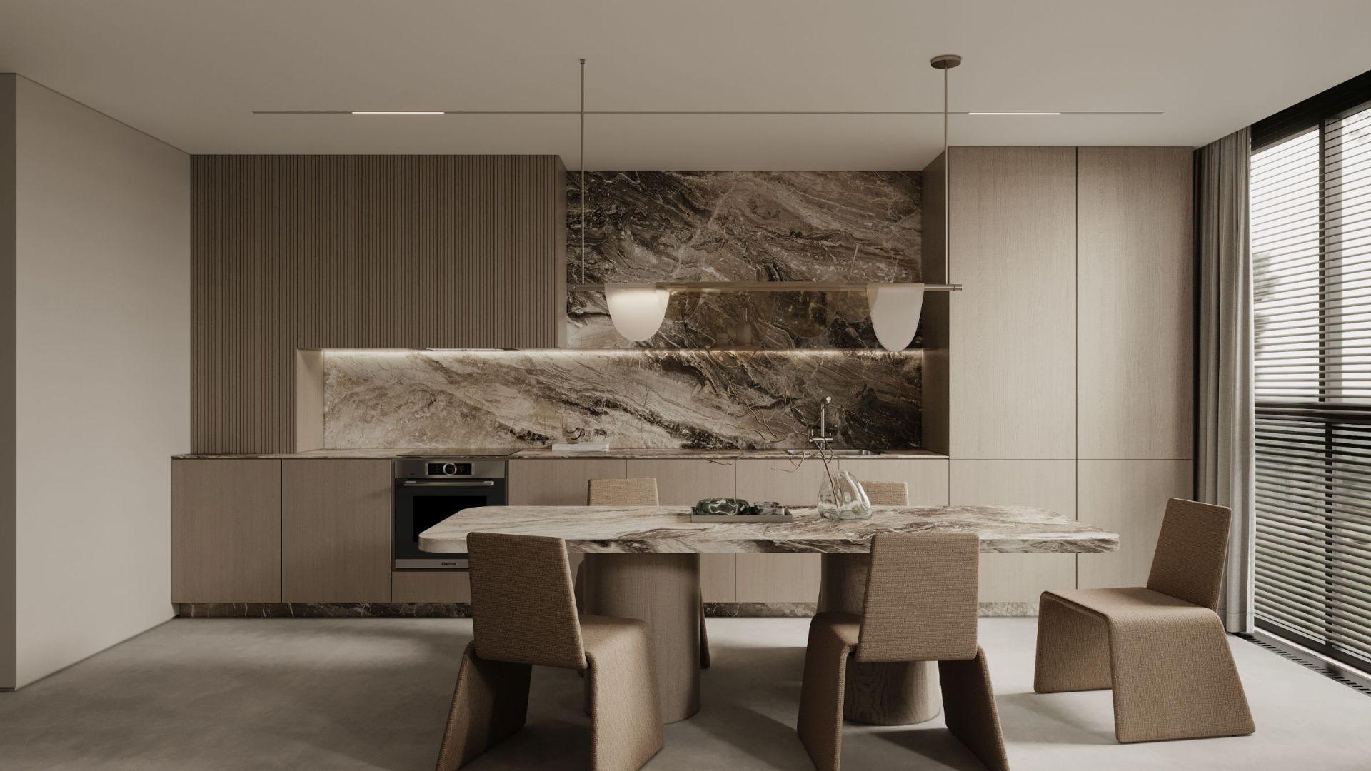 Digestor podskrinkový Micra Black Gesture Control - Inox čierny - Vizualizácia 5