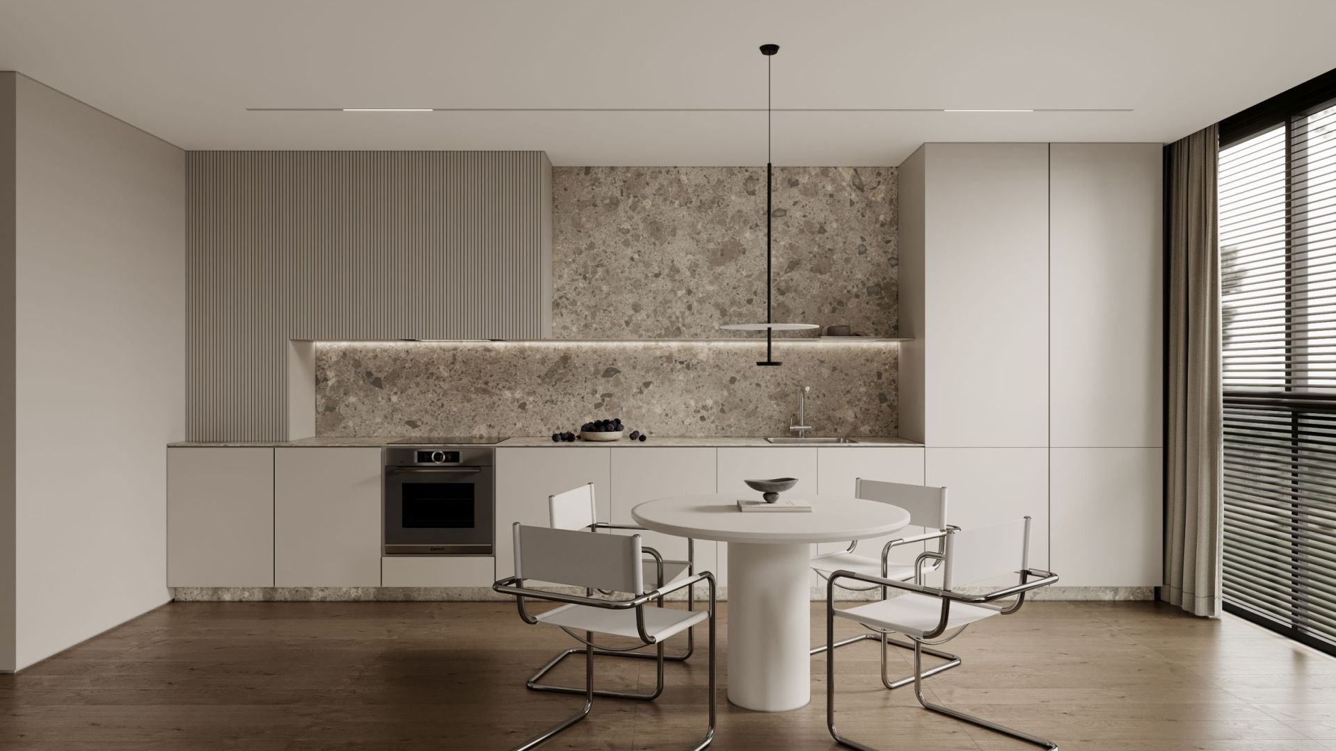 Digestor podskrinkový Micra Black Matt Gesture Control - Čierna matná - Vizualizácia