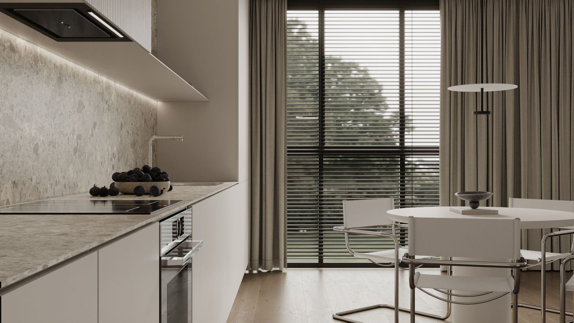 Digestor podskrinkový Micra Black Matt Gesture Control - Čierna matná - Vizualizácia 5