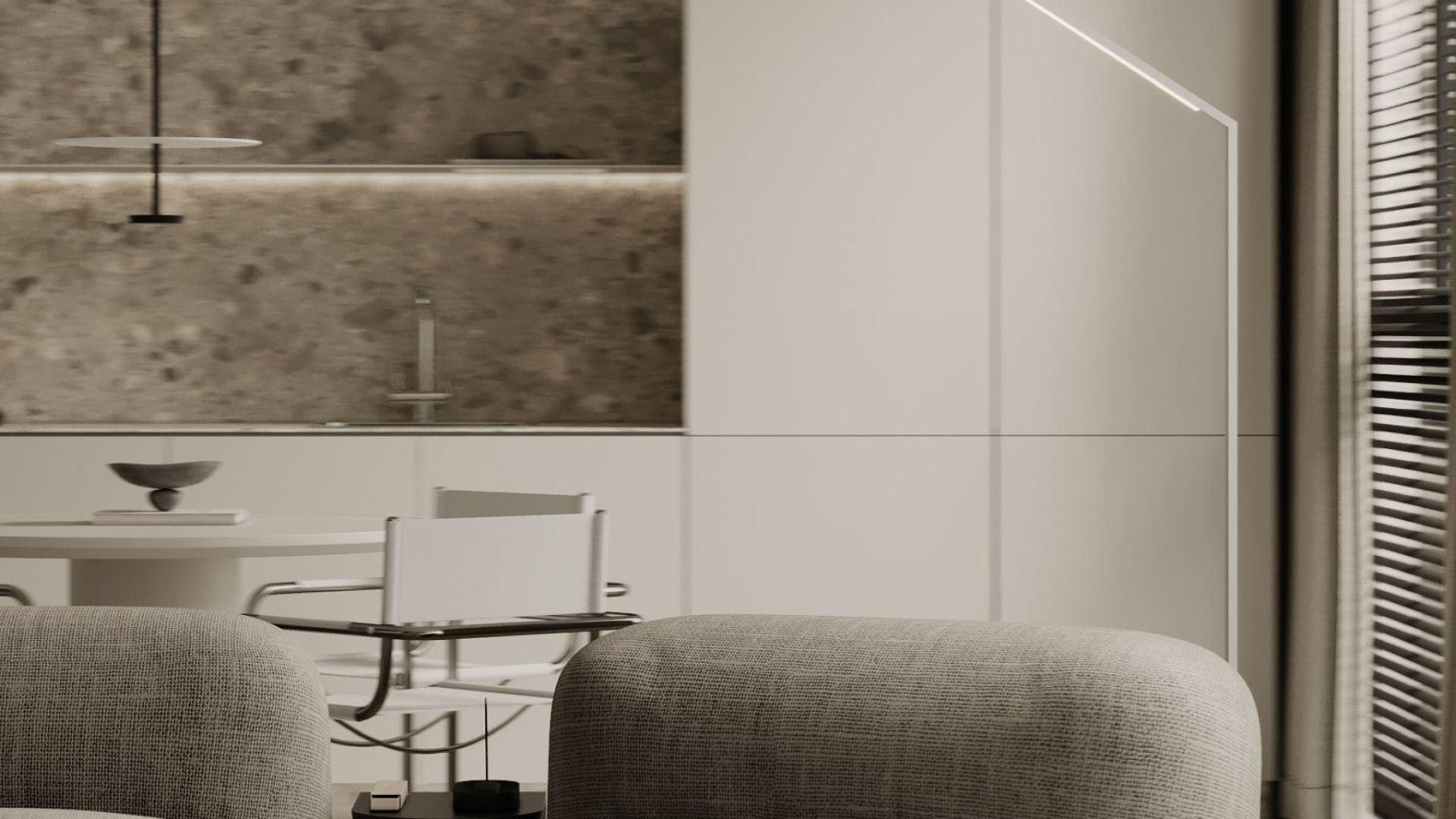 Digestor podskrinkový Micra Black Matt Gesture Control - Čierna matná - Vizualizácia 7